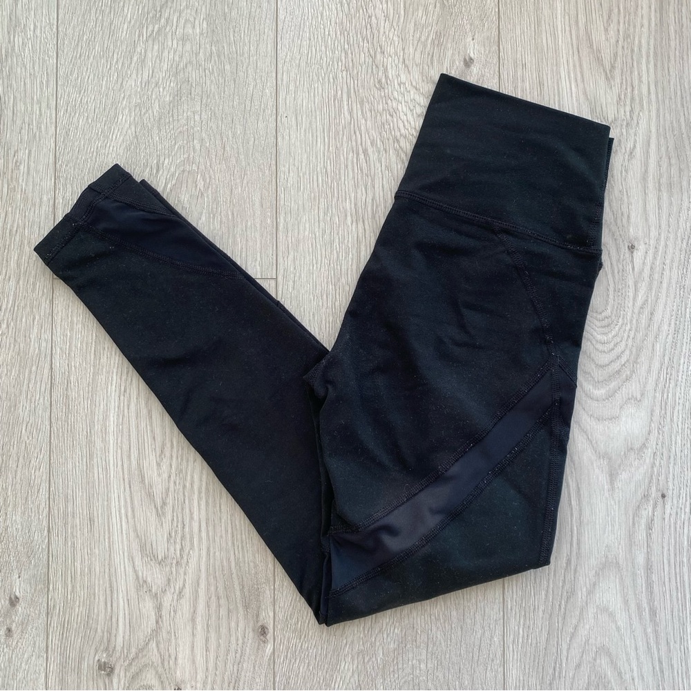 Aerie Black Mesh Leggings / Tights